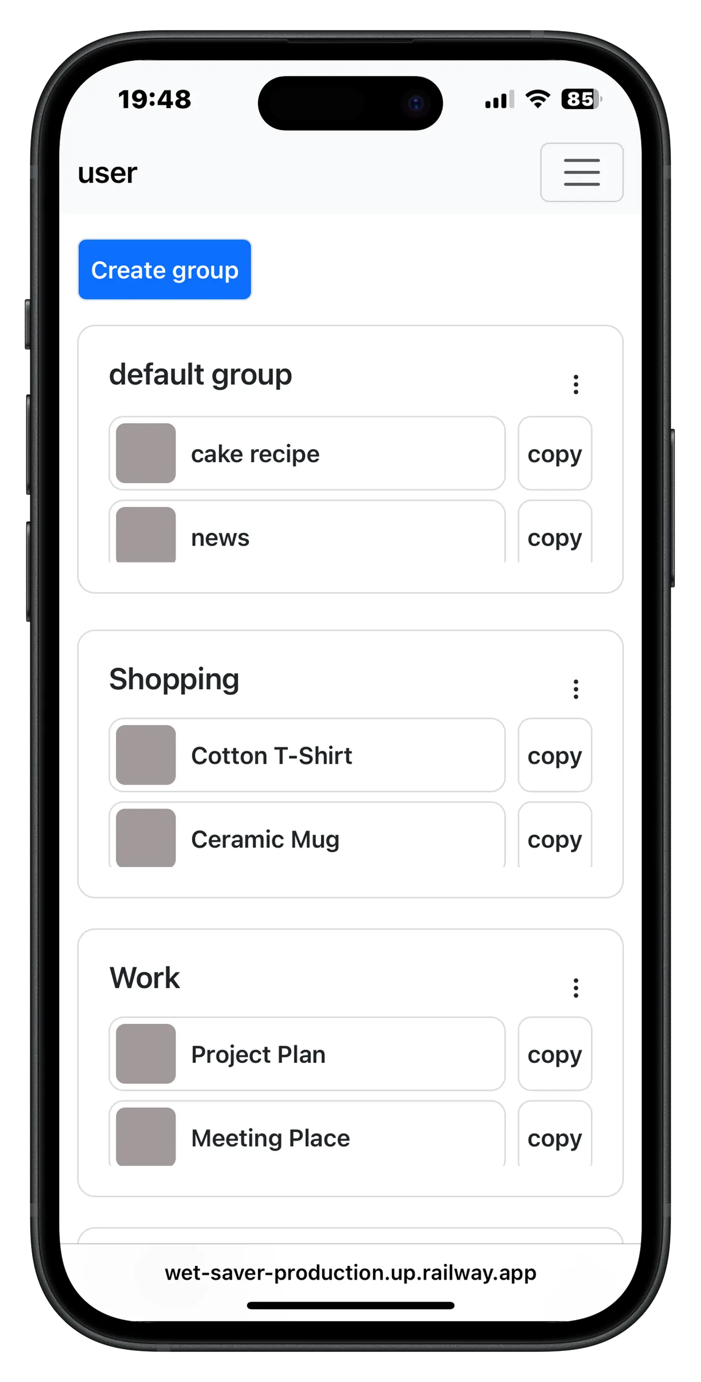 Nexora bookmark manager dashboard